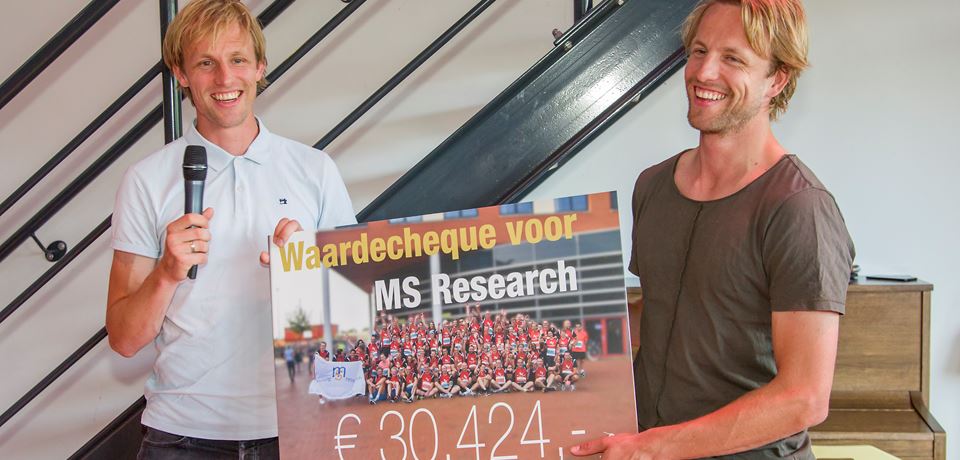 Cheque for MS Research
